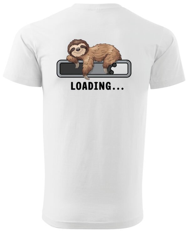 Koszulka Loading Leniwiec <br>Ładowanie energii - Unisex, dla niego