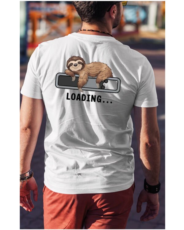 Koszulka Loading Leniwiec <br>Ładowanie energii - Unisex, dla niego
