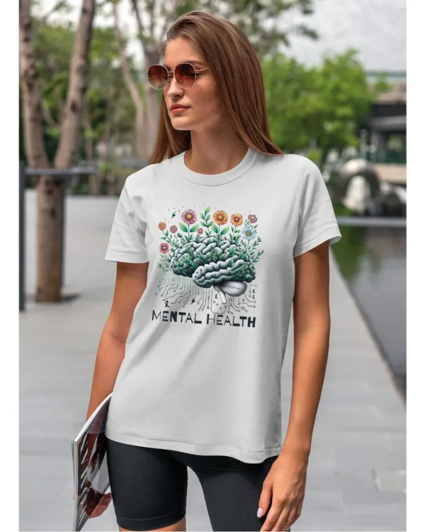 Koszulka Mental Health <br>Zdrowie Psychiczne - Unisex, dla niej