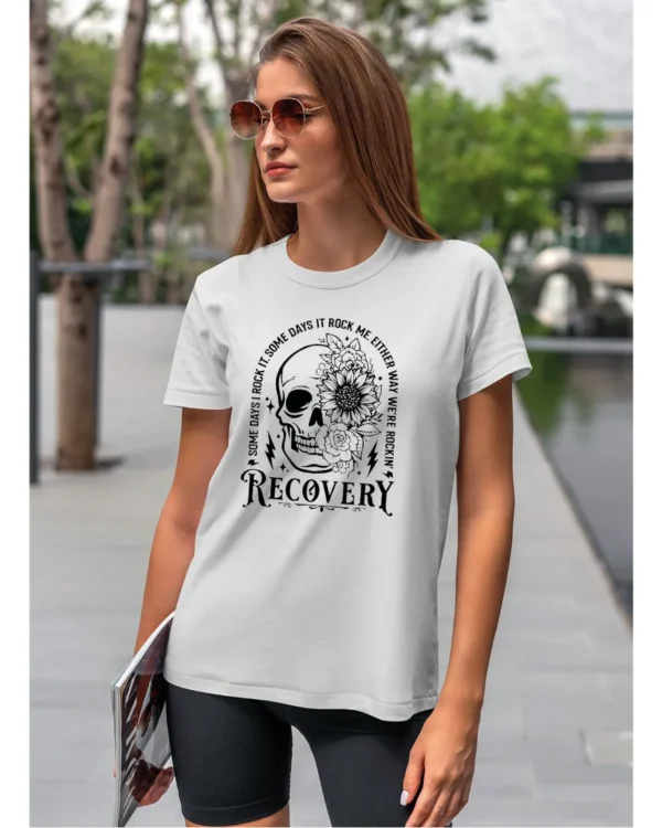 Koszulka Recovery <br>Rock'n'rollowy powrót - Unisex, dla niej, edycja Midnight