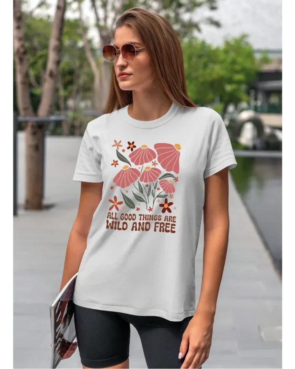 Koszulka Wild and Free <br>Piękno natury - Unisex, dla niej