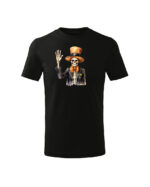 TL TS KID CAR DTF 0705 A Halloweenowa Koszulka Dziecięca "Szkielet w cylindrze" – elegancja i groza – Wybierz Kolor!