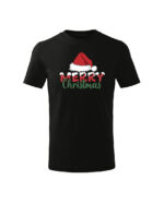 TL TS KID CAR PRI 0755 A Świąteczna Koszulka Dziecięca “Merry Christmas – Czapka Mikołaja”