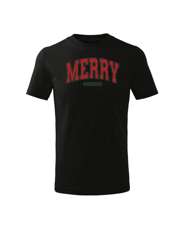 TL TS KID CAR PRI 0757 A Świąteczna Koszulka Dziecięca “Merry Christmas”