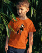 TL TS KID FIE DTF 0709 A BOY Halloweenowa Koszulka Dziecięca "Czarownica rzuca zaklęcie" – magia – Wybierz Kolor!