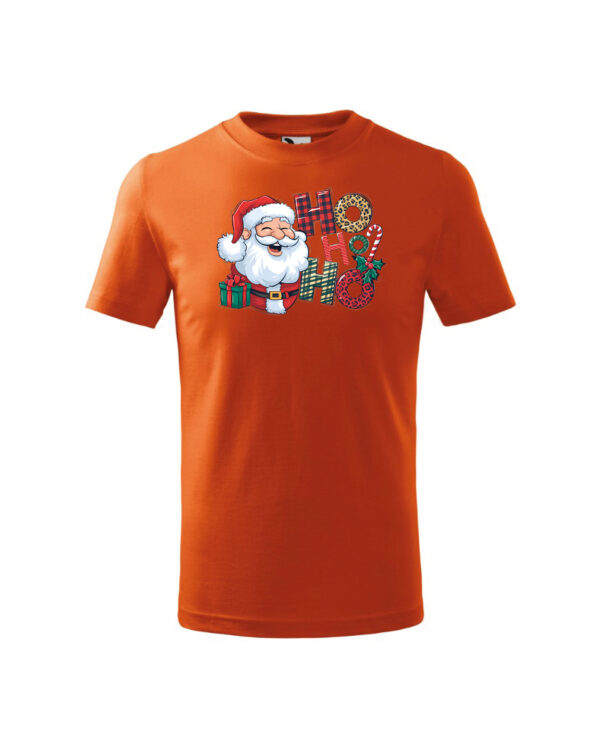 TL TS KID FIE PRI 0756 A Świąteczna Koszulka Dziecięca “Ho Ho Ho – Wesoły Mikołaj”