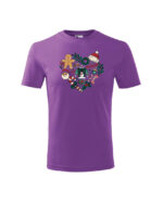 TL TS KID PUR PRI 0769 A Świąteczna Koszulka Dziecięca “Świąteczne Serce”