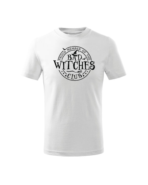 TL TS KID SNO DTF 0502 A Halloweenowa Koszulka Dziecięca "Klub Niegrzecznych Czarownic" – Wybierz Kolor!