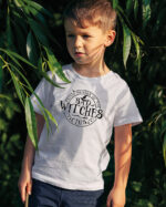 TL TS KID SNO DTF 0502 A BOY Halloweenowa Koszulka Dziecięca "Klub Niegrzecznych Czarownic" – Wybierz Kolor!