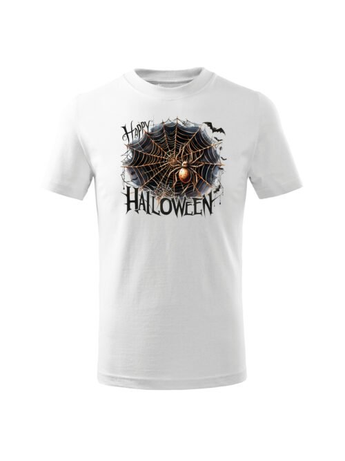 Halloweenowa Koszulka Dziecięca "Pajęczyna grozy" – Wybierz Kolor!