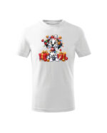 TL TS KID SNO PRI 0744 A Świąteczna Koszulka Dziecięca “Rozbrykany Dalmatyńczyk”