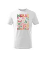 Świąteczna Koszulka Dziecięca “Kwiatowa Merry Christmas”