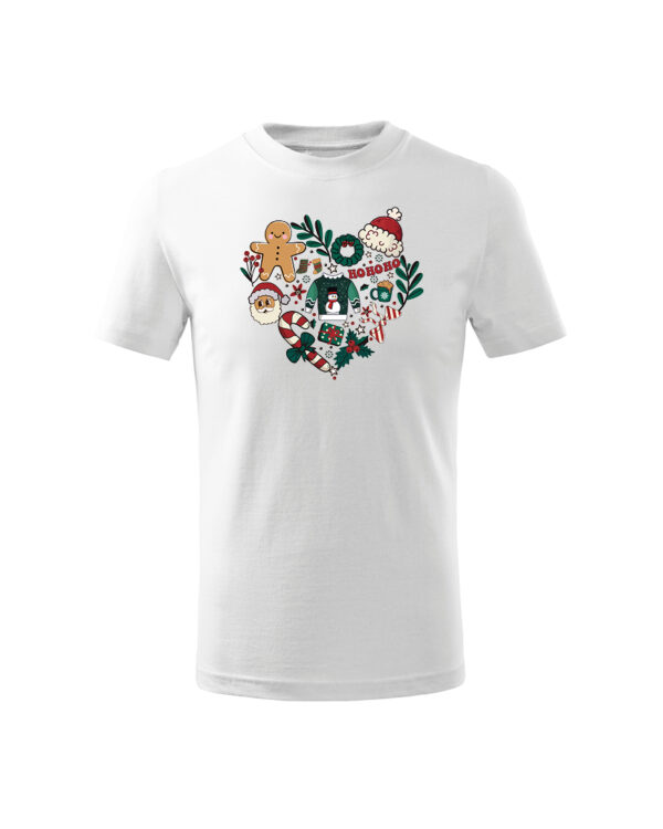 TL TS KID SNO PRI 0769 A Świąteczna Koszulka Dziecięca “Świąteczne Serce”