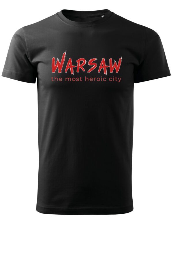 Patriotyczna Koszulka Unisex "Warszawa - bohaterskie miasto" – Wybierz Kolor!
