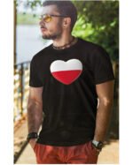 Patriotyczna Koszulka Unisex "Polska w sercu" – Wybierz Kolor!
