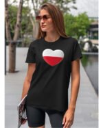 Patriotyczna Koszulka Unisex "Polska w sercu" – Wybierz Kolor!