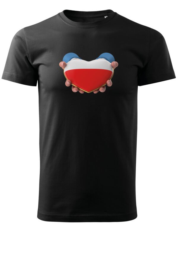 Patriotyczna Koszulka Unisex "Polska w sercu" – Wybierz Kolor!
