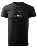 Patriotyczna Koszulka Unisex "Polska w sercu" - puls życia ojczyzny – Wybierz Kolor!