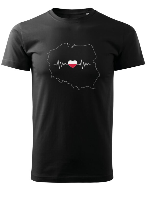 Patriotyczna Koszulka Unisex "Polska w sercu" - puls życia ojczyzny – Wybierz Kolor!