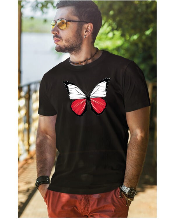 Patriotyczna Koszulka Unisex "Polski Motyl wolności" – Wybierz Kolor!