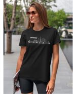 Patriotyczna Koszulka Unisex "Panorama Warszawy" – Wybierz Kolor!