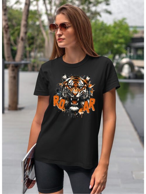 Koszulka Rycz jak tygrys, koszulka, koszulka damska, t-shirt damski, koszulka damska z nadrukiem, koszulka z napisem