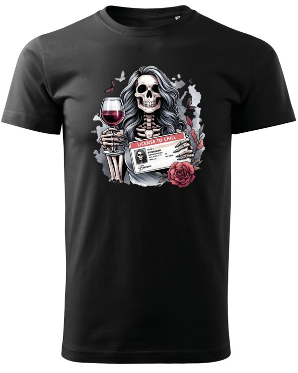 Koszulka License to Chill <br>Wino i relaks - Unisex, dla niego