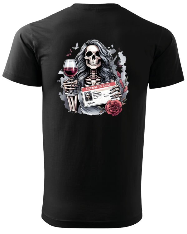 Koszulka License to Chill <br>Wino i relaks - Unisex, dla niego