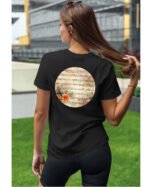 Koszulka Muzyczna harmonia <br>Nuty i kwiaty - Unisex, dla niej