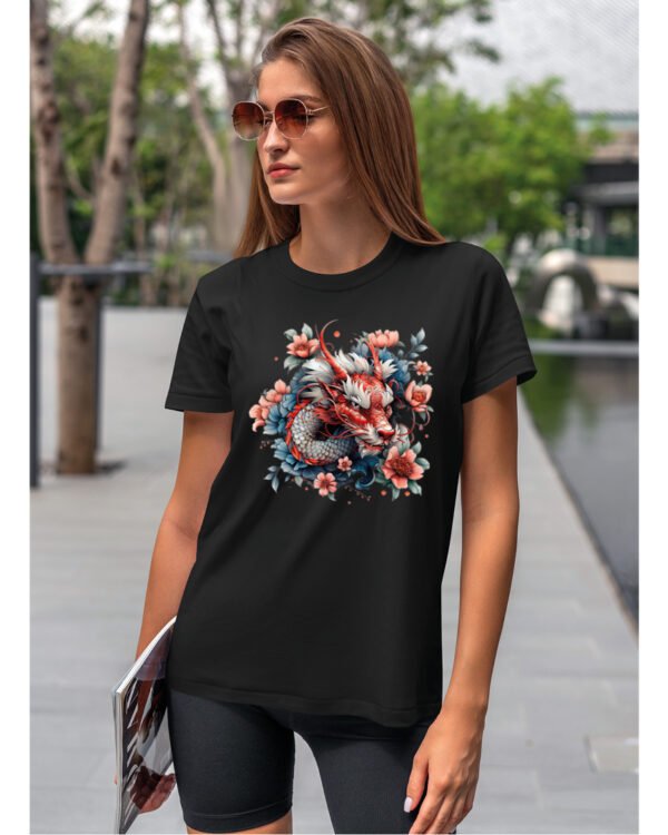 Koszulka Mistyczny Smok <br>Orientalna harmonia - Unisex, dla niej