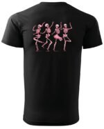Halloweenowa Koszulka Unisex "Dancing Skeletons" – Wybierz Kolor!