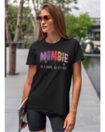 Halloweenowa Koszulka Unisex "Mombie" – Wybierz Kolor!
