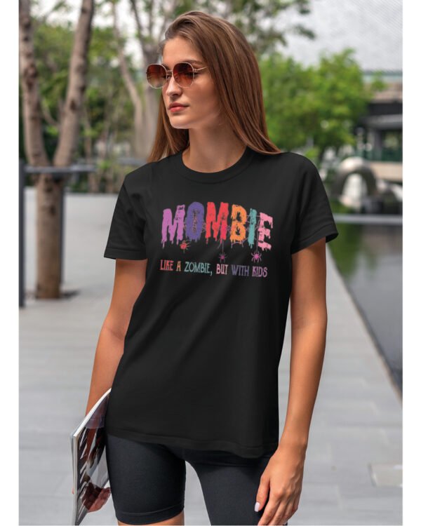 Halloweenowa Koszulka Unisex "Mombie" – Wybierz Kolor!