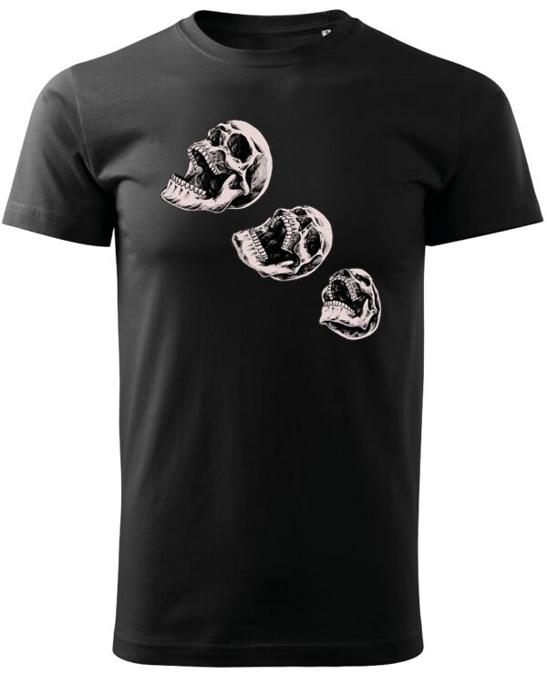 Halloweenowa Koszulka Unisex "Skull Trio" – Wybierz Kolor!