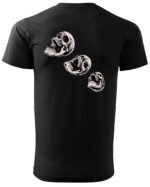 Halloweenowa Koszulka Unisex "Skull Trio" – Wybierz Kolor!