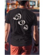 Halloweenowa Koszulka Unisex "Skull Trio" – Wybierz Kolor!