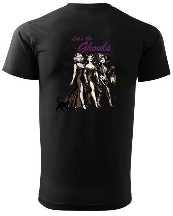 Halloweenowa Koszulka Unisex "Let’s Go Ghouls"- Girls Squad – Wybierz Kolor!