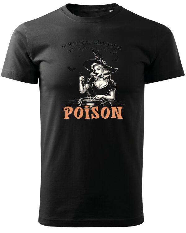 Halloweenowa Koszulka Unisex "Poison" – Wybierz Kolor!