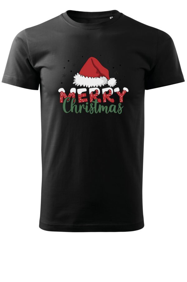 Świąteczna Koszulka “Merry Christmas – Czapka Mikołaja” – Unisex