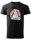 Świąteczna Koszulka “Bałwanek w Świątecznej Girlandzie” - Unisex