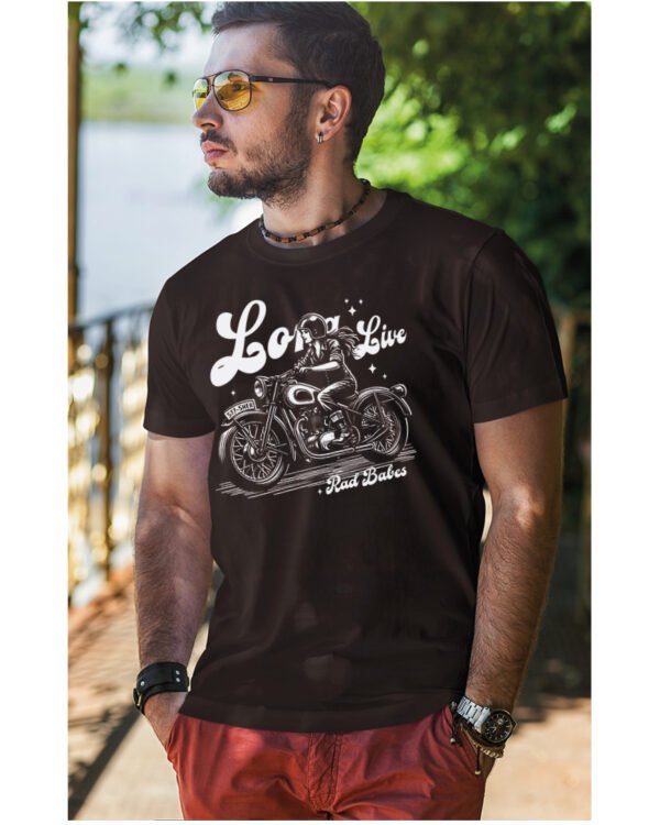 Koszulka Jazda, wolność, niezależność, „Long Live Rad Babes” – edycja White, Unisex