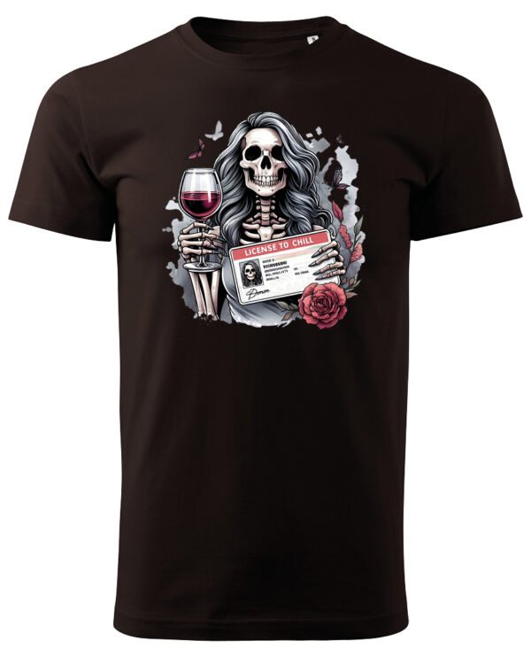 Koszulka License to Chill <br>Wino i relaks - Unisex, dla niego