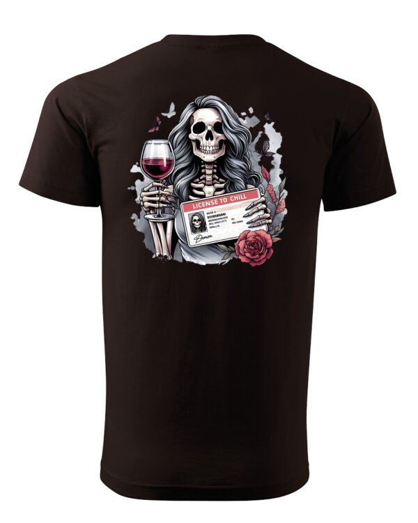 Koszulka License to Chill <br>Wino i relaks - Unisex, dla niego
