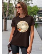 Koszulka Muzyczna harmonia <br>Nuty i kwiaty - Unisex, dla niej