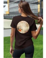 Koszulka Muzyczna harmonia <br>Nuty i kwiaty - Unisex, dla niej