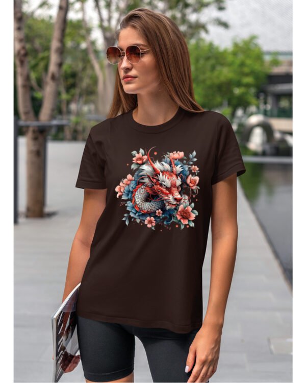 Koszulka Mistyczny Smok <br>Orientalna harmonia - Unisex, dla niej