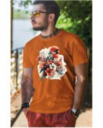 Koszulka Egzotyczny Urok Natury <br>Papuga w Kwiatowym Otoczeniu - Unisex, dla niego