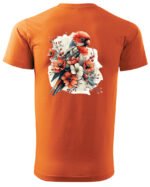 Koszulka Egzotyczny Urok Natury <br>Papuga w Kwiatowym Otoczeniu - Unisex, dla niego