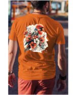 Koszulka Egzotyczny Urok Natury <br>Papuga w Kwiatowym Otoczeniu - Unisex, dla niego
