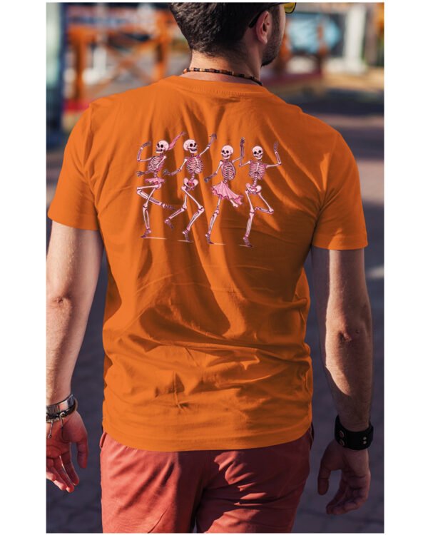 Halloweenowa Koszulka Unisex "Dancing Skeletons" – Wybierz Kolor!
